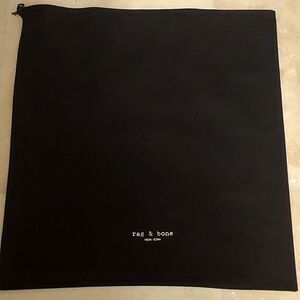 Rag and Bone Drawstring Dustbag Purse Protector Shoe Bag black
